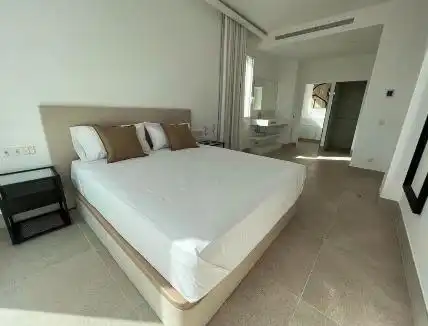 Schlafzimmer von Haus oder Chalet zur Miete in Santa Eulària des Riu mit Klimaanlage, Terrasse und Schwimmbad