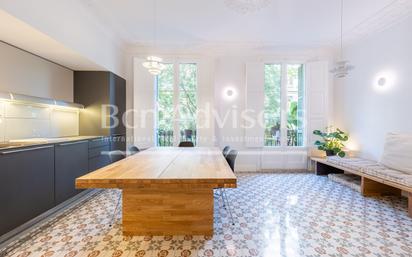 Dining room of Flat for sale in  Barcelona Capital  with Air Conditioner, Heating and Balcony