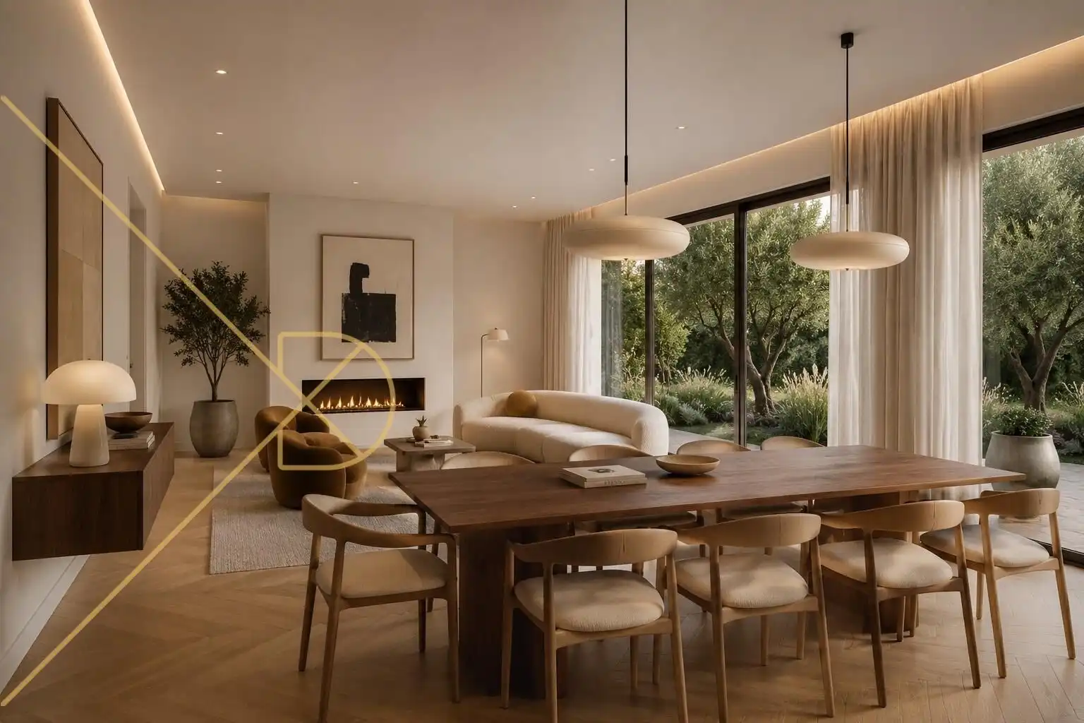 Sala de estar de Casa o chalet en venta en Esplugues de Llobregat con Aire acondicionado, Calefacción y Jardín privado