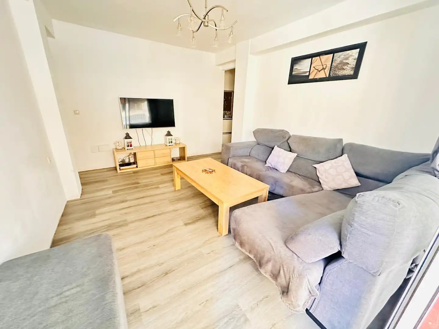 Living room of Flat for sale in Málaga Capital  with Terrace and Balcony