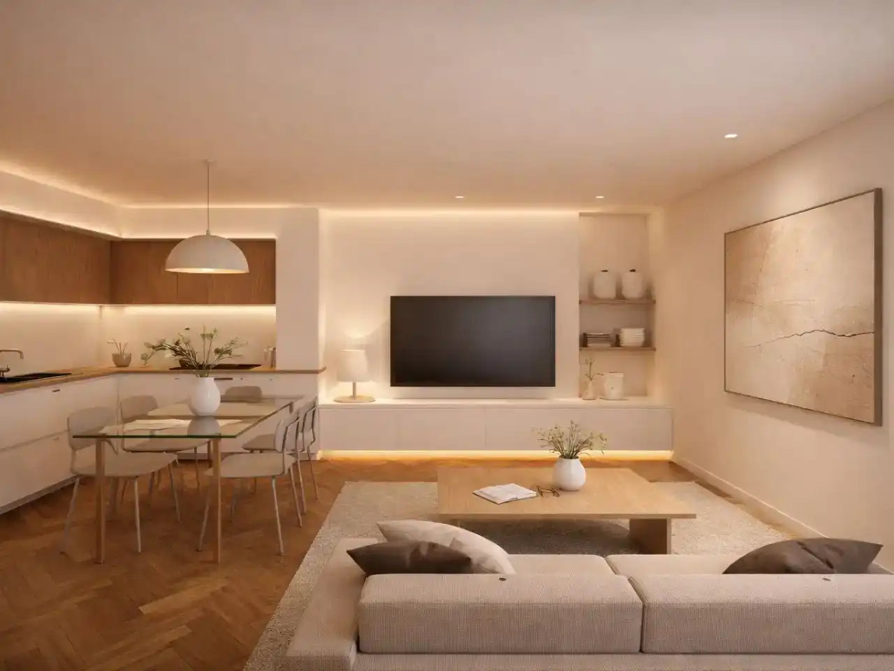 Sala de estar de Piso en venta en Mollet del Vallès con Aire acondicionado