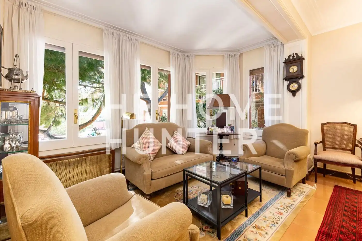 Sala de estar de Piso en venta en Barcelona con Calefacción, Jardín privado y Terraza