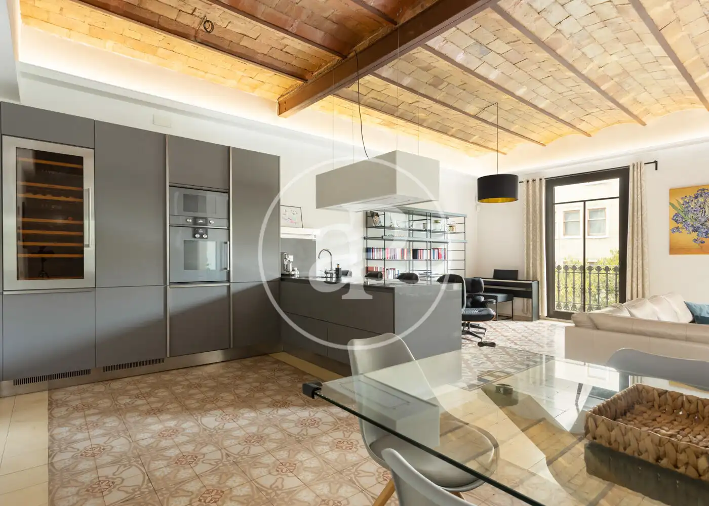 Cocina de Piso en venta en Barcelona con Aire acondicionado, Calefacción y Amueblado