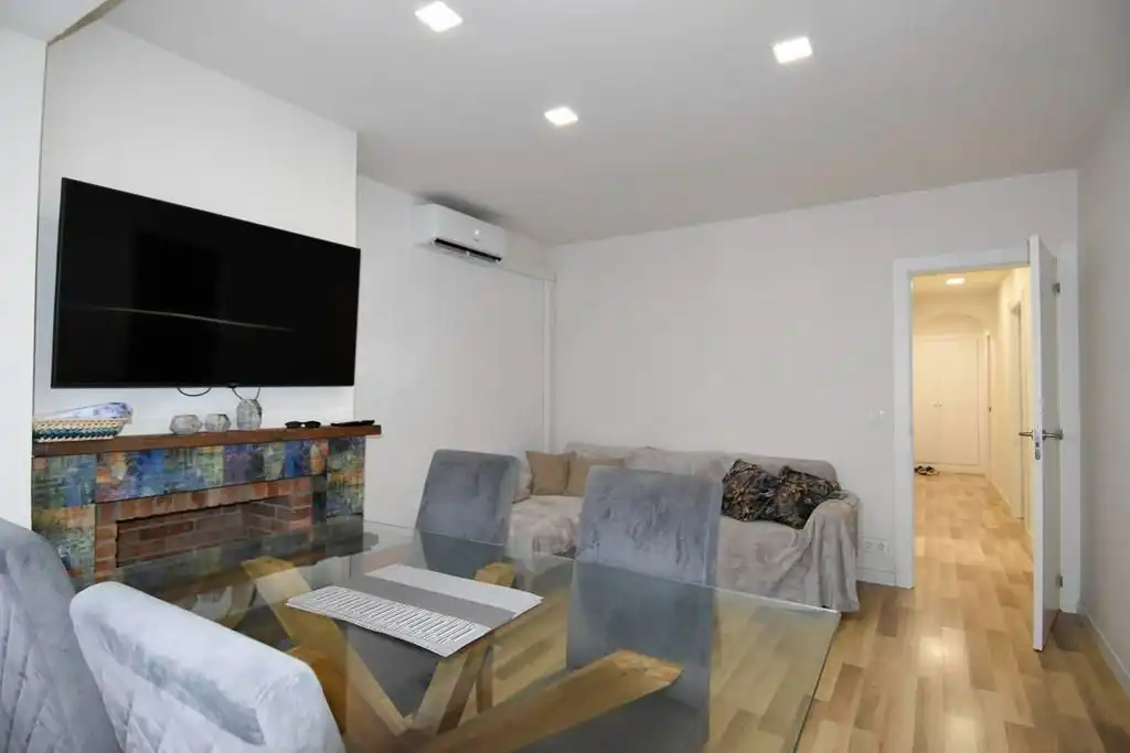 Living room of Flat for rent in Palamós  with Air Conditioner, Storage room and Furnished