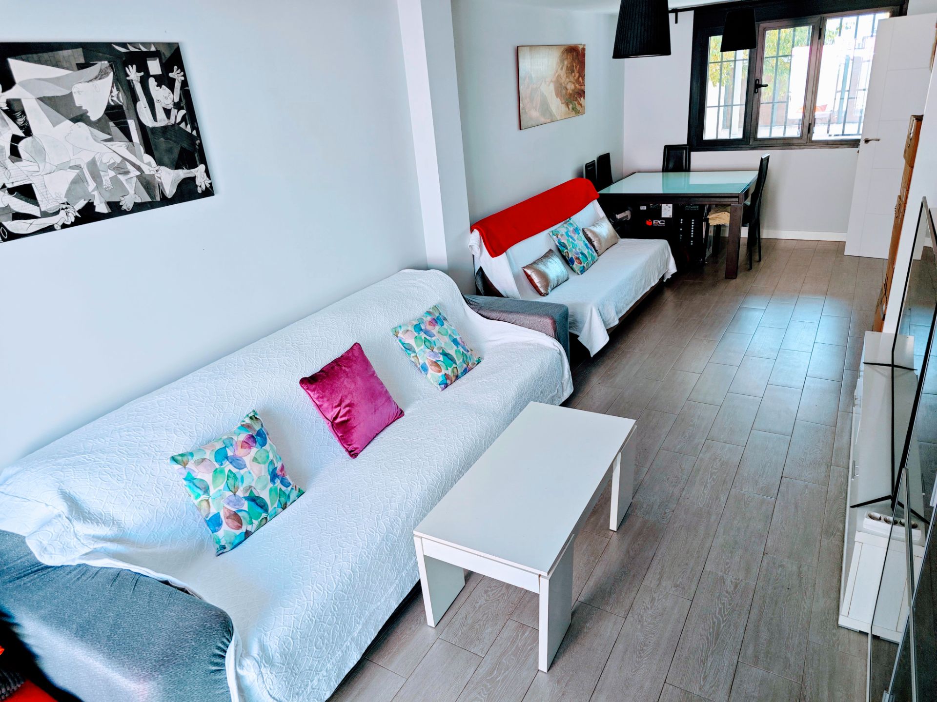 Living room of Single-family semi-detached for sale in Móstoles  with Heating, Private garden and Terrace