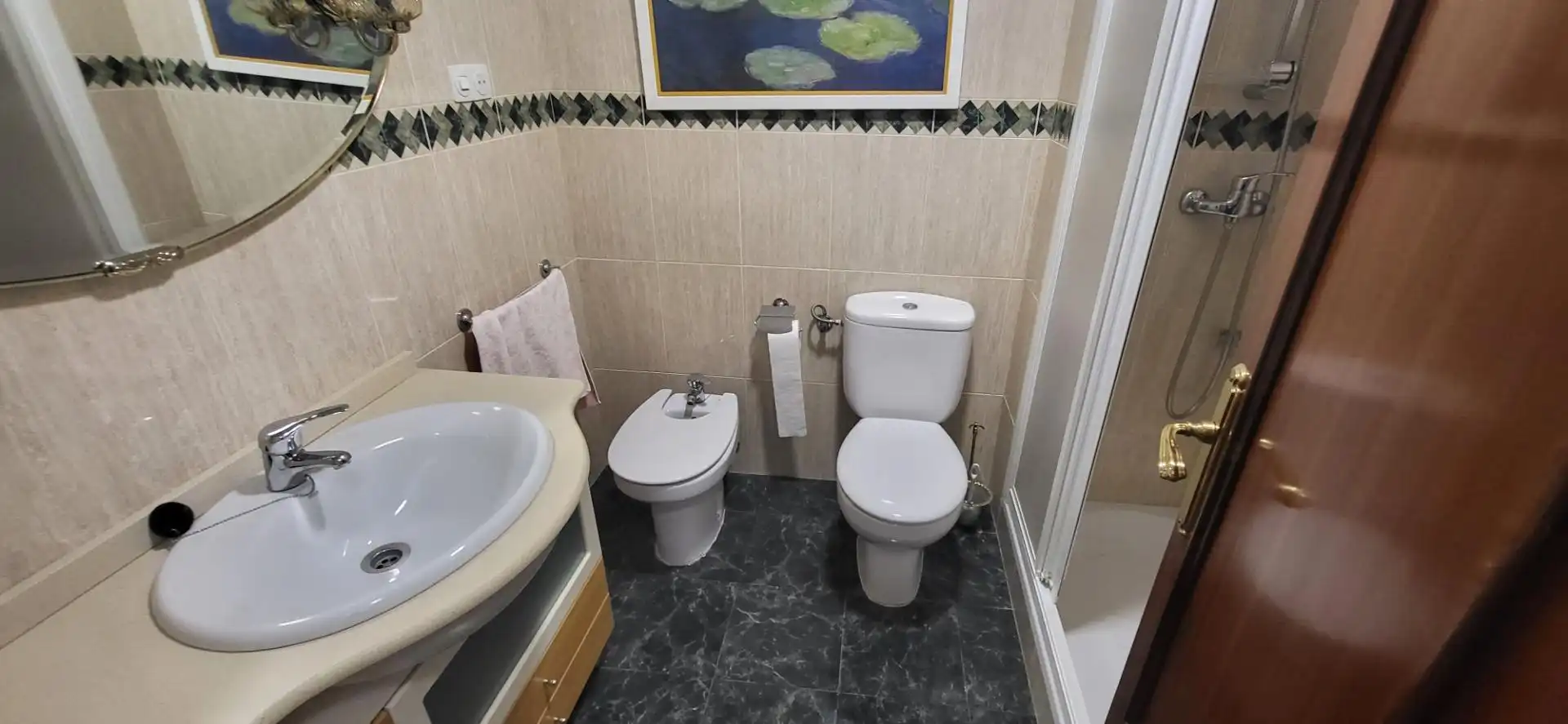 Bathroom of Flat for rent in Albacete  with Air Conditioner, Heating and Furnished