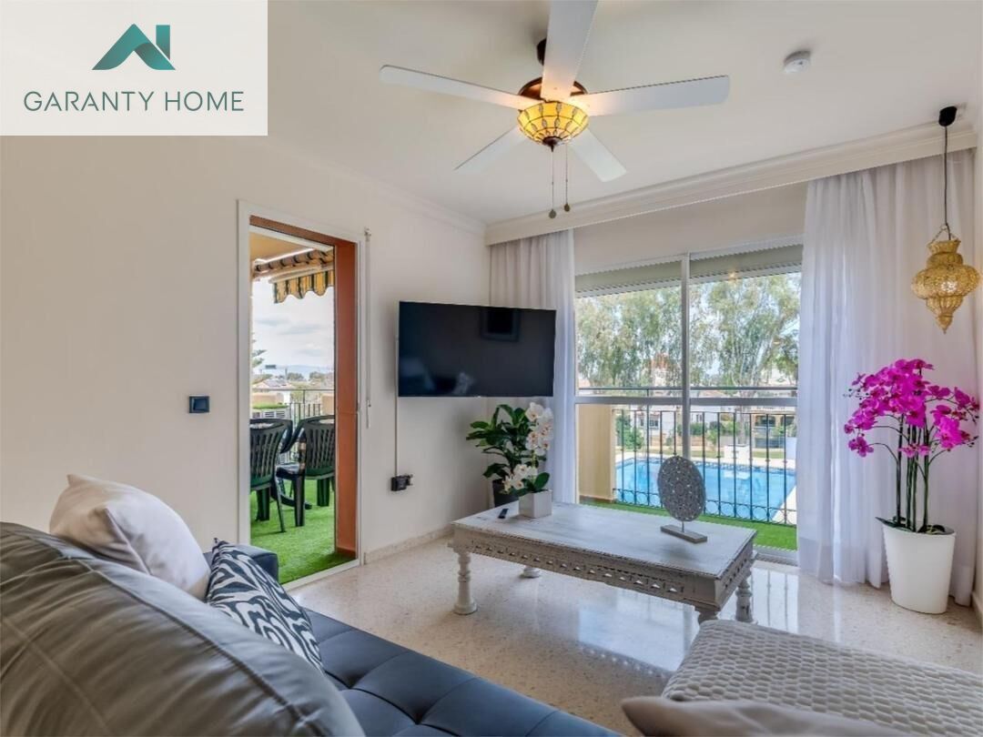 Living room of Flat to rent in Torremolinos  with Air Conditioner, Heating and Private garden