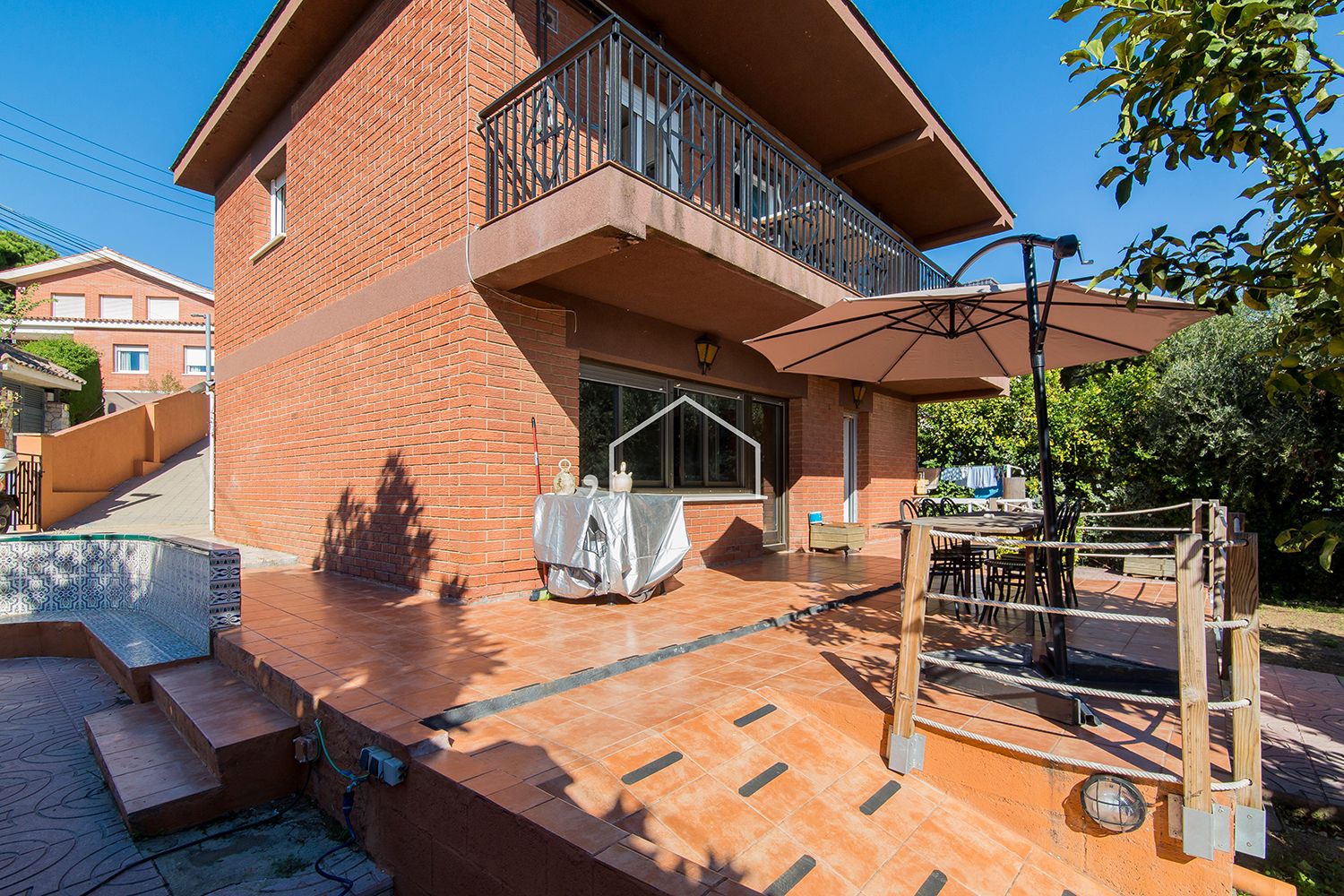 Terraza de Casa o chalet en venta en Teià con Aire acondicionado, Calefacción y Jardín privado