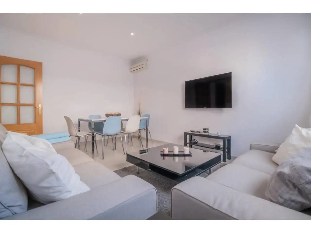 Wohnzimmer von Wohnung zum Verkauf in  Palma de Mallorca mit Klimaanlage, Terrasse und Möbliert