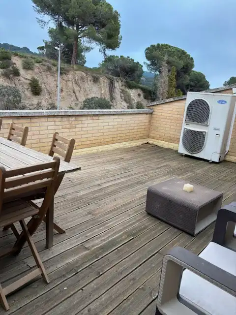 Terrassa de Casa adosada en venda en Mataró amb Aire condicionat, Calefacció i Jardí privat