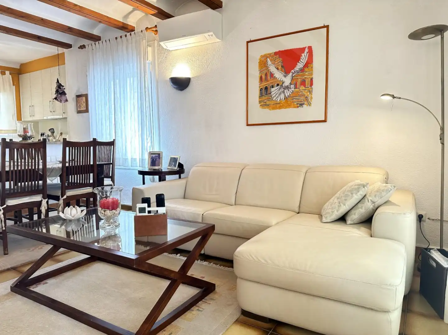 Sala de estar de Casa o chalet en venta en Moraira con Aire acondicionado, Calefacción y Jardín privado