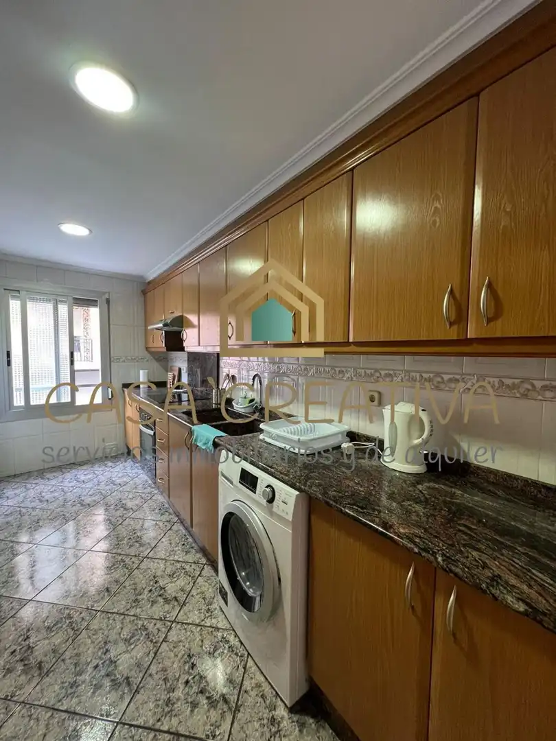Kitchen of Flat for rent in Valencia  with Air Conditioner, Heating and Terrace