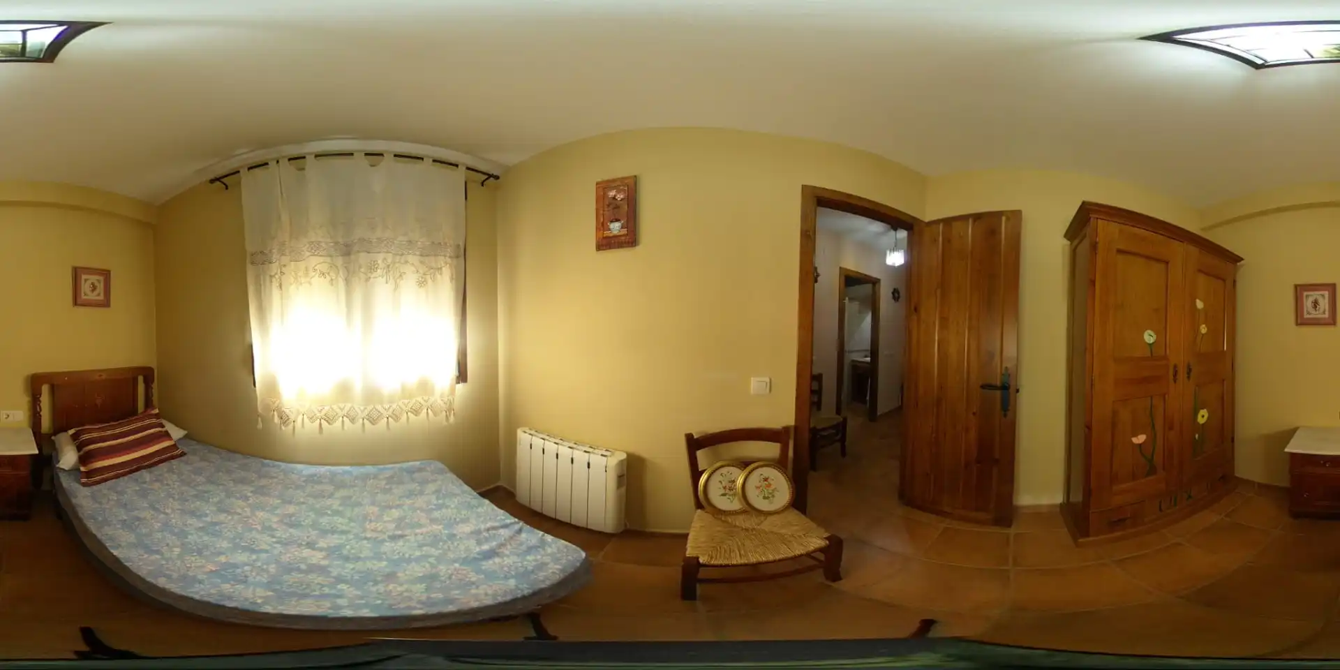 Schlafzimmer von Country house zum Verkauf in Barrado mit Heizung, Möbliert und Waschmaschine