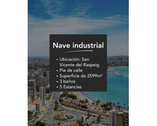 Exterior view of Industrial buildings for sale in San Vicente del Raspeig / Sant Vicent del Raspeig