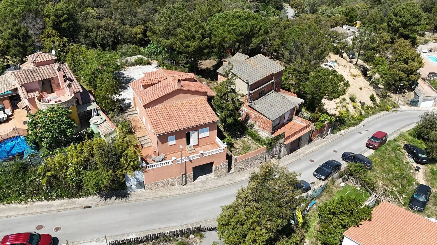 Vista exterior de Casa o xalet en venda en Llagostera amb Jardí privat, Terrassa i Traster