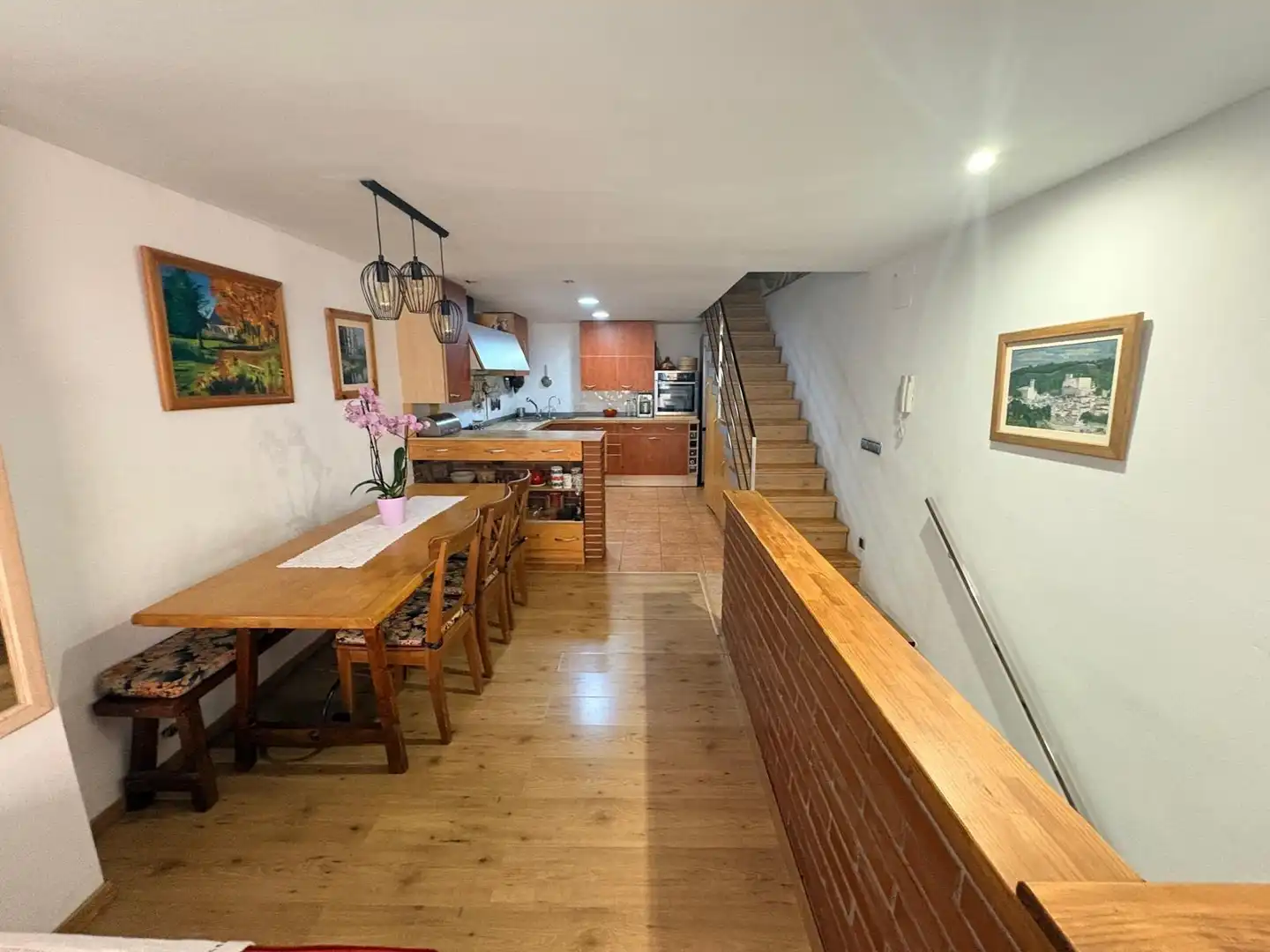 Cuina de Casa o xalet en venda en Sant Martí de Tous amb Calefacció, Terrassa i Balcó