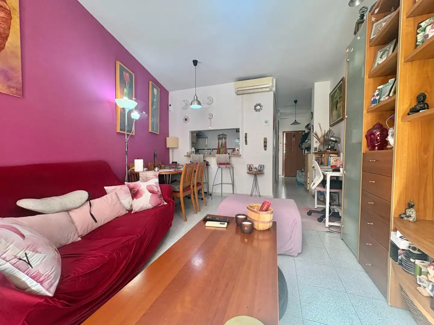 Sala d'estar de Pis en venda en Málaga amb Aire condicionat i Moblat