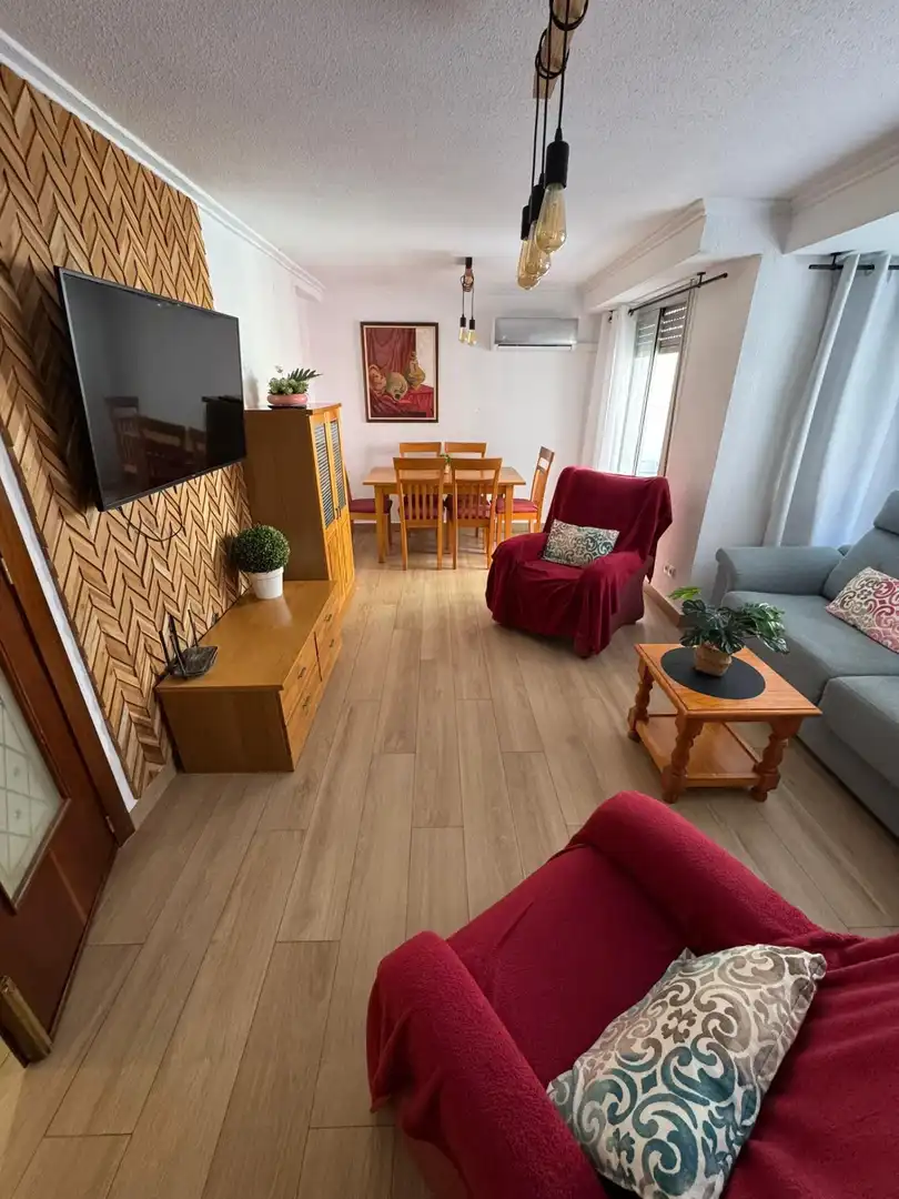 Sala de estar de Piso en venta en Gandia con Aire acondicionado, Terraza y Amueblado