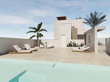 Bungalow con piscina en venta en San Pedro del Pinatar