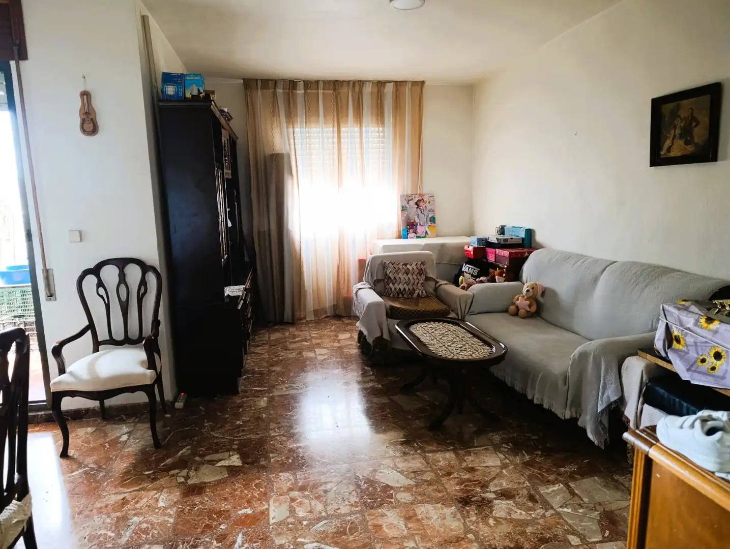 Sala de estar de Casa adosada en venta en Berja con Amueblado y Balcón