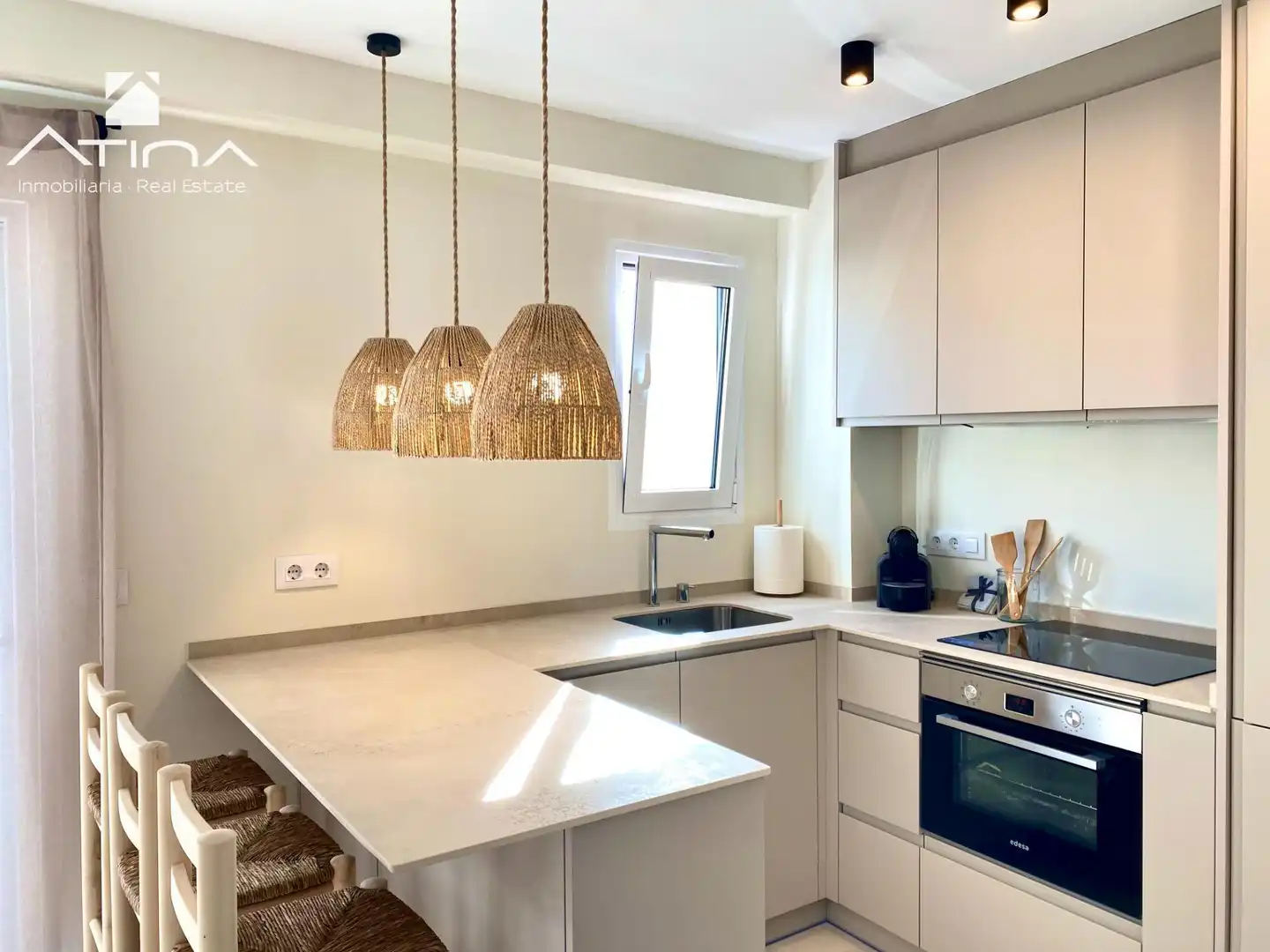 Cocina de Dúplex en venta en Jávea / Xàbia con Calefacción, Terraza y Amueblado