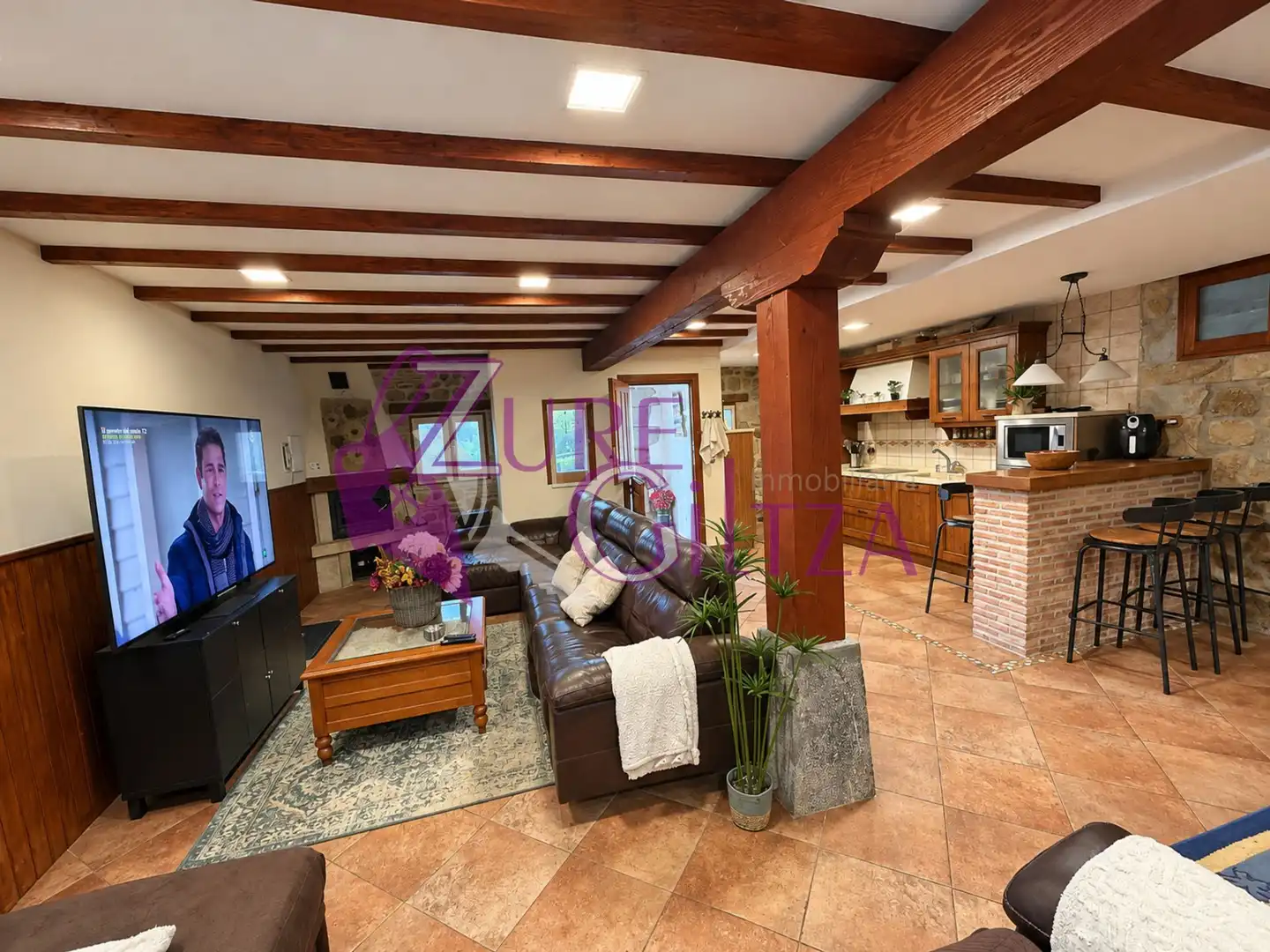 Sala d'estar de Casa o xalet en venda en Lemoa, Bizkaia