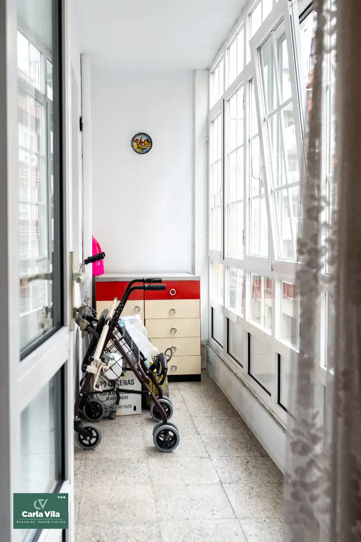 Balcony of Flat for sale in Lugo  with Heating, Parquet flooring and Terrace