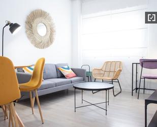 Living room of Flat to rent in  Madrid Capital  with Air Conditioner, Heating and Furnished