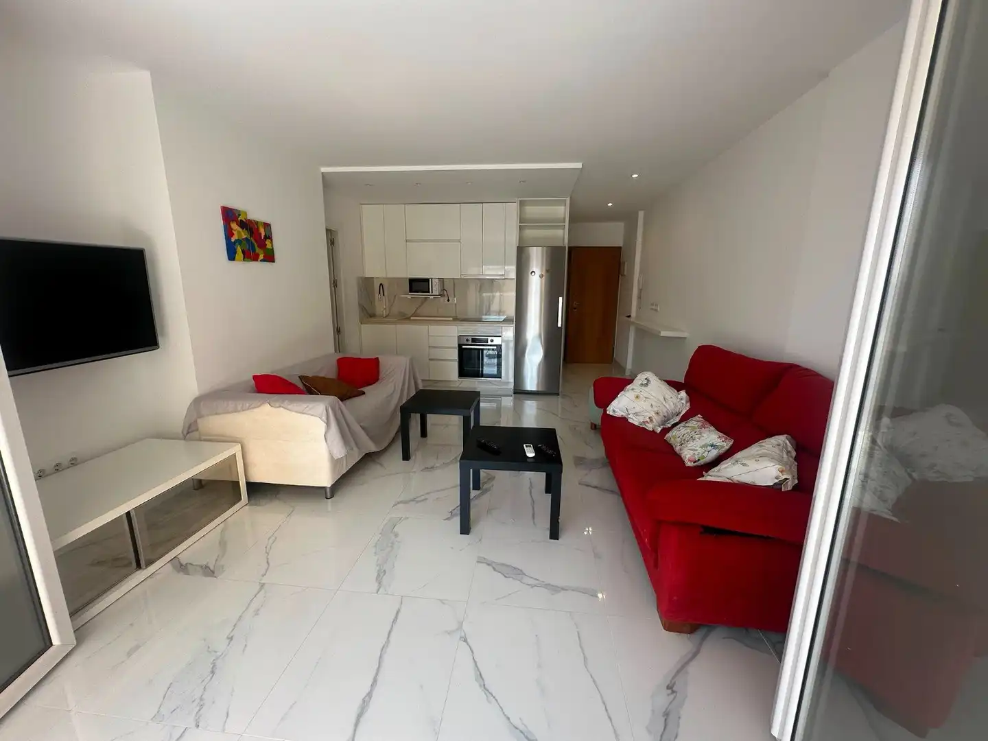 Sala de estar de Apartamento en venta en Cartagena con Amueblado y Balcón