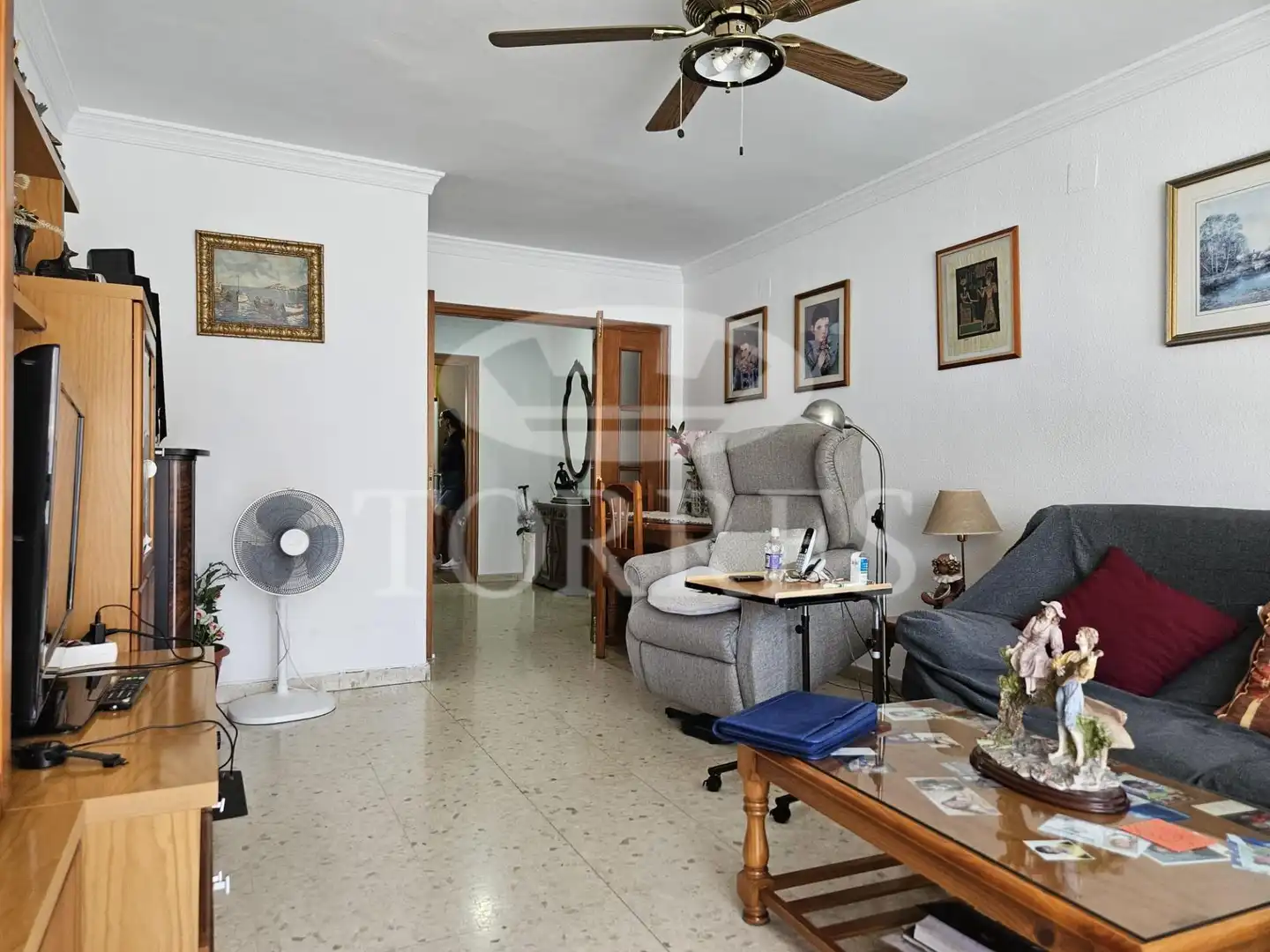 Sala de estar de Piso en venta en Málaga con Aire acondicionado
