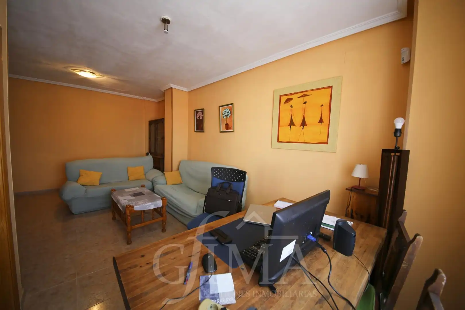 Sala de estar de Ático en venta en Tomelloso con Aire acondicionado, Calefacción y Balcón