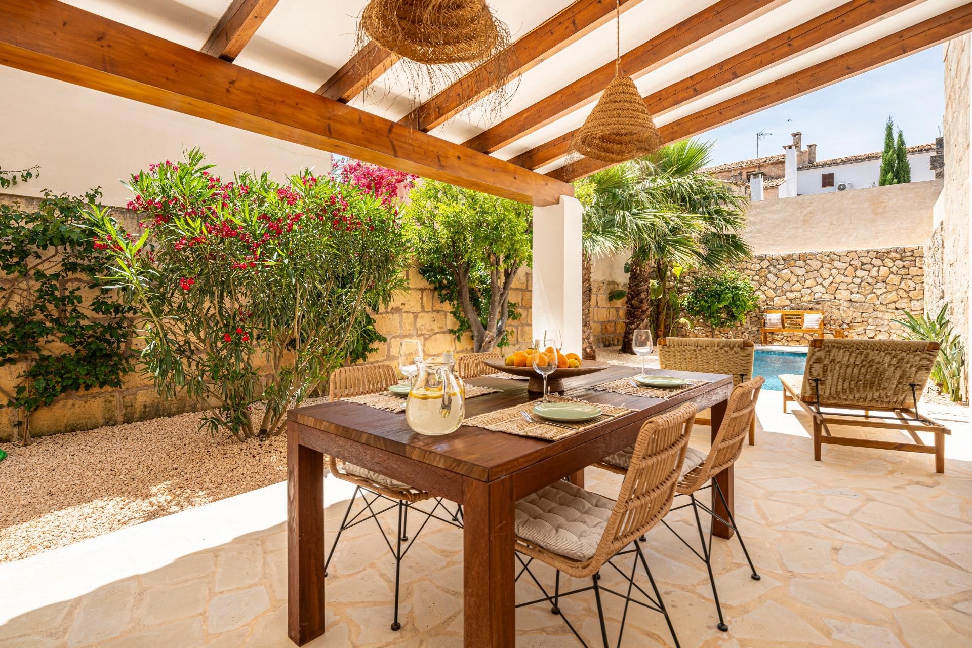 Terrassa de Casa o xalet en venda en Petra amb Aire condicionat, Calefacció i Jardí privat