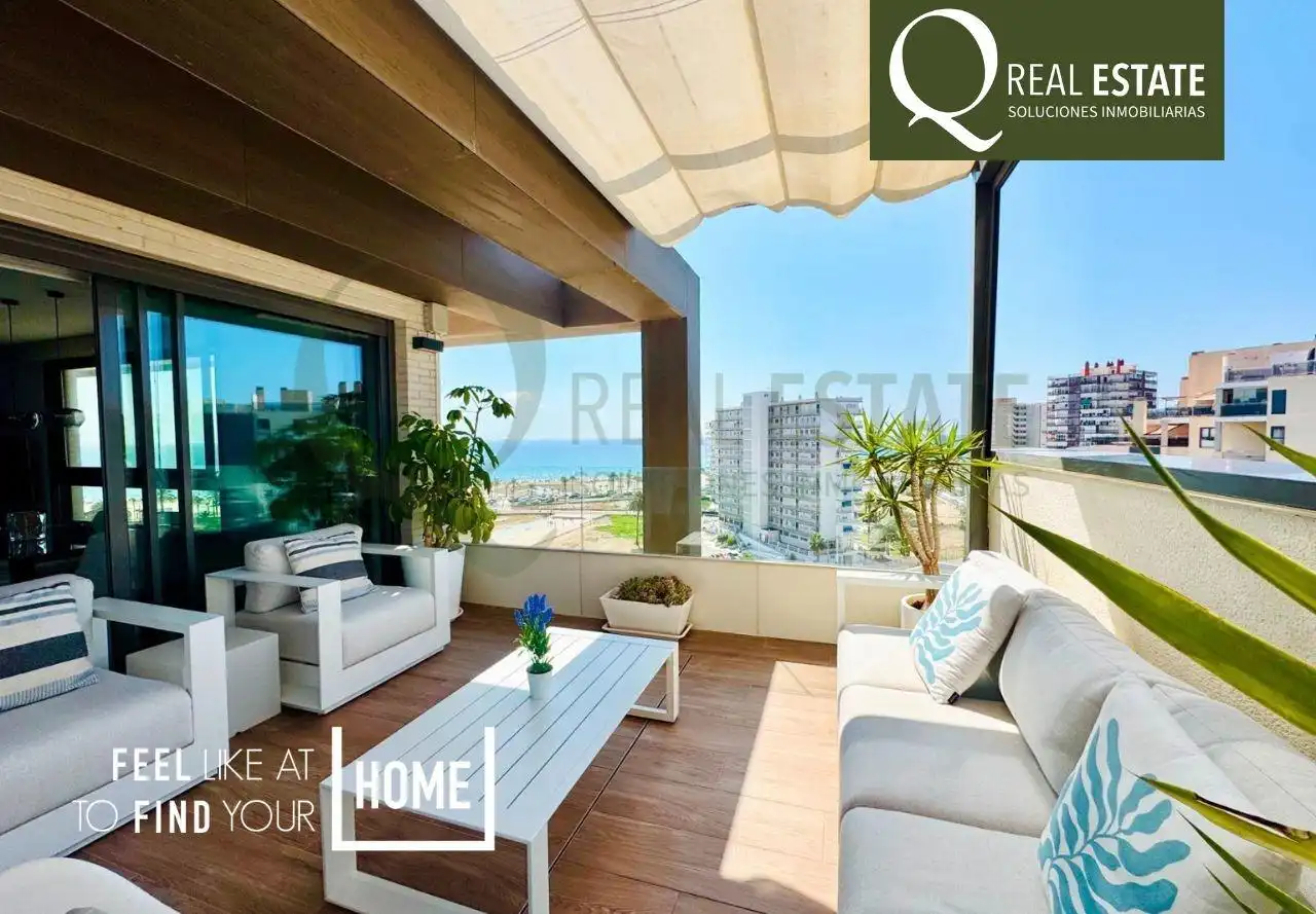 Terrassa de Àtic de lloguer en Alicante / Alacant amb Aire condicionat, Jardí privat i Terrassa