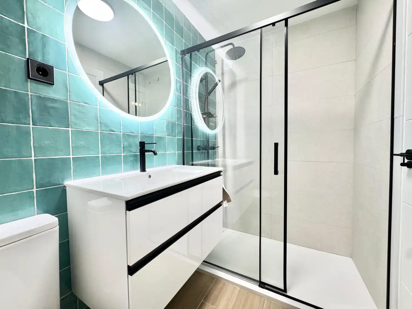 Badezimmer von Wohnungen zur Miete in San Javier mit Klimaanlage, Terrasse und Schwimmbad