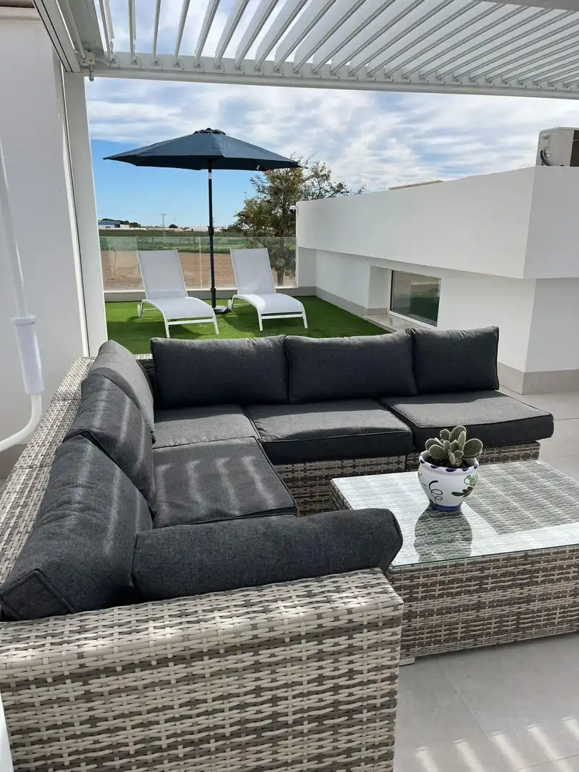 Terraza de Casa o chalet en venta en Torre-Pacheco con Calefacción, Jardín privado y Piscina