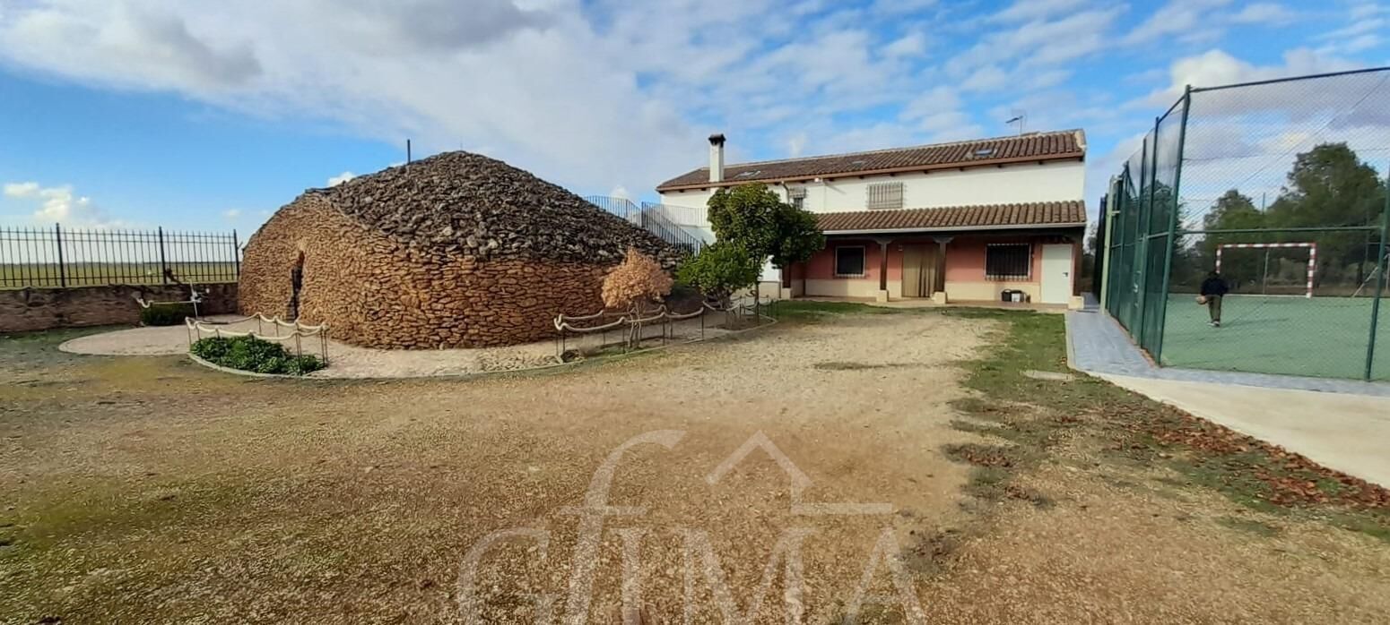 Exterior view of Country house for sale in Tomelloso  with Private garden and Balcony