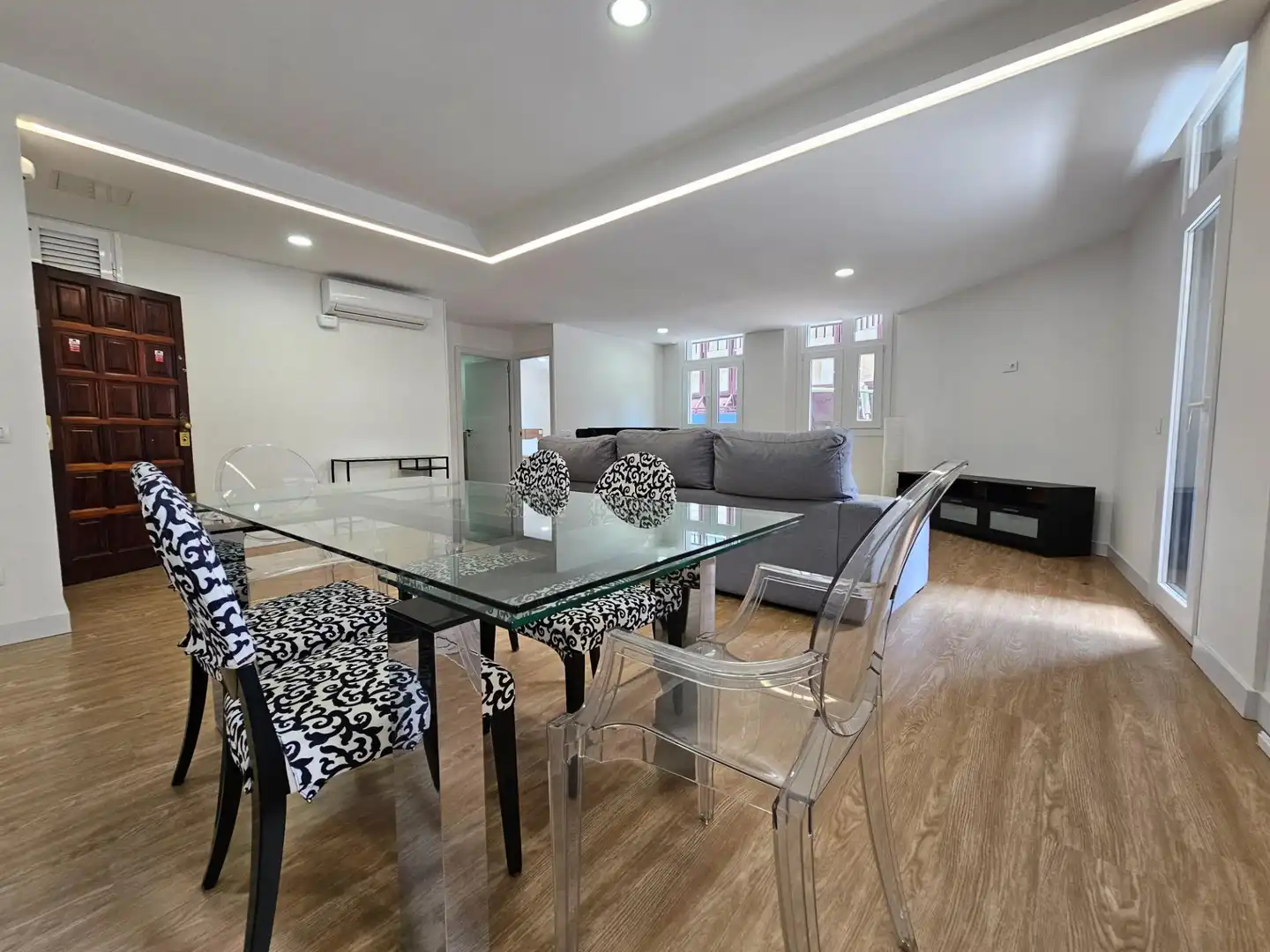 Comedor de Piso de alquiler en Las Palmas de Gran Canaria con Aire acondicionado, Parquet y Balcón