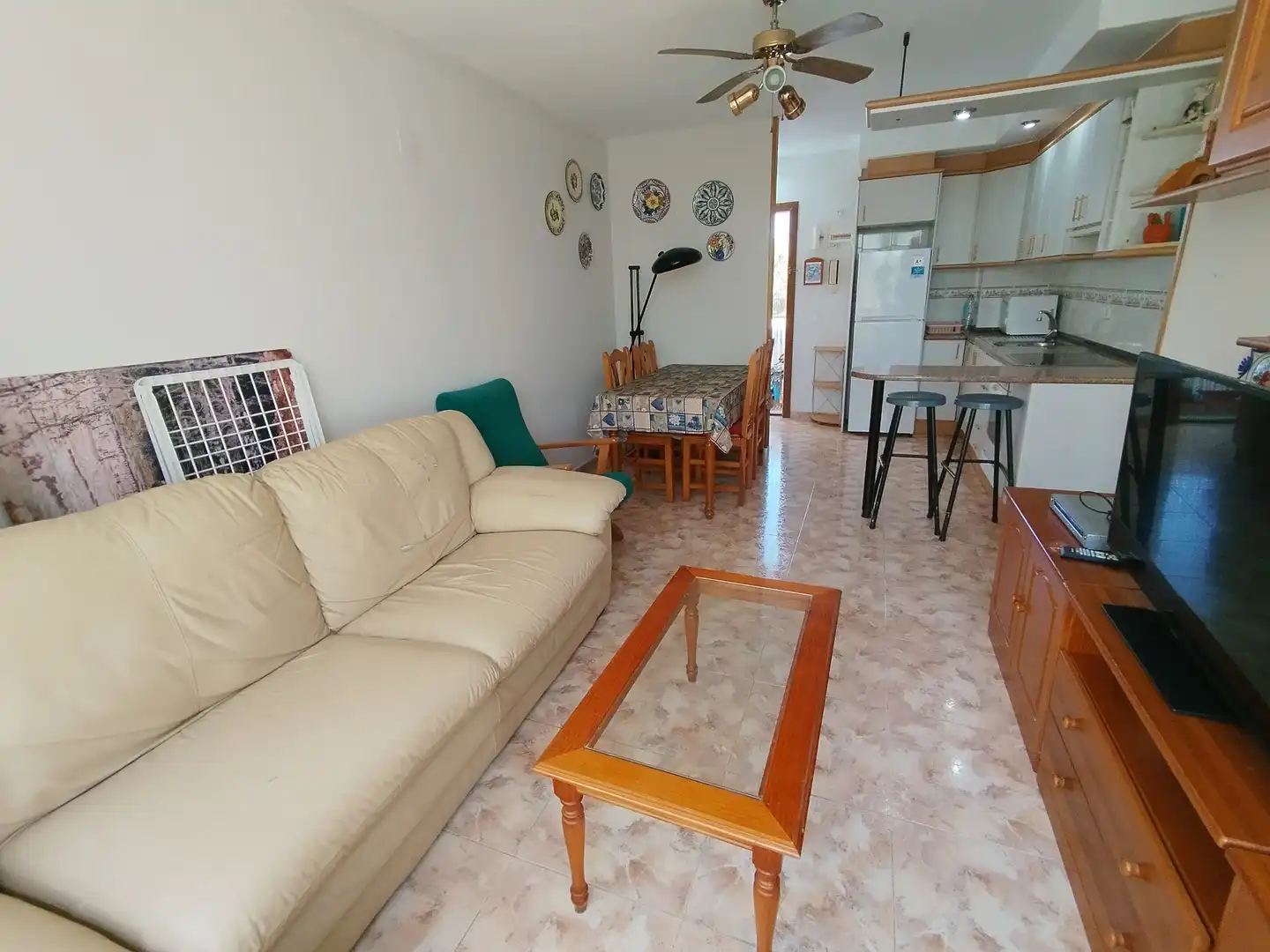 Living room of Apartments for sale in Alcanar  with Furnished, Oven and Washing machine