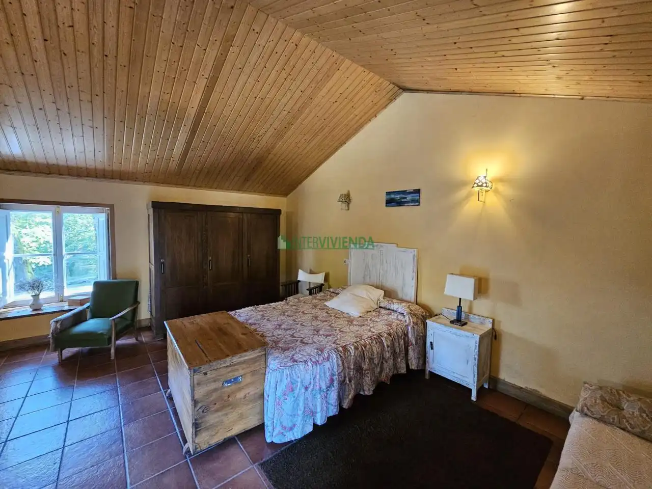Habitación de Finca rústica en venta en A Cañiza   con Calefacción, Jardín privado y Terraza