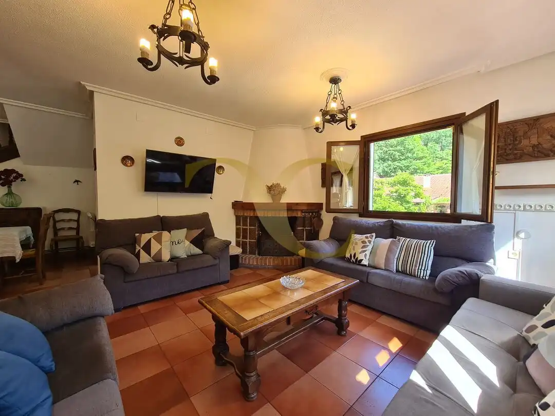 Sala d'estar de Casa o xalet en venda en Peñamellera Alta amb Calefacció, Jardí privat i Terrassa