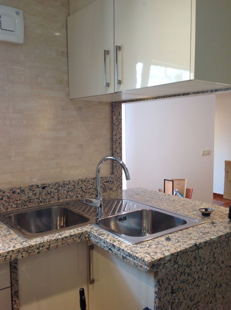 Kitchen of Flat for sale in  Barcelona Capital  with Air Conditioner, Heating and Furnished
