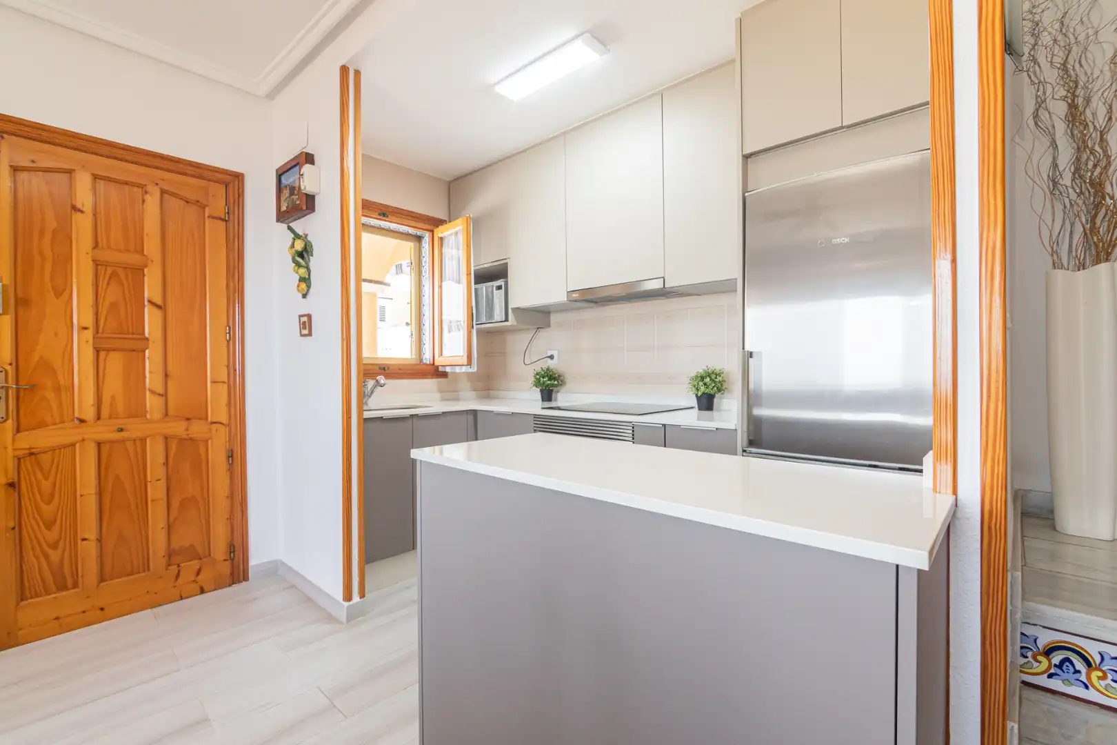 Cocina de Casa adosada en venta en Santa Pola con Aire acondicionado, Terraza y Amueblado