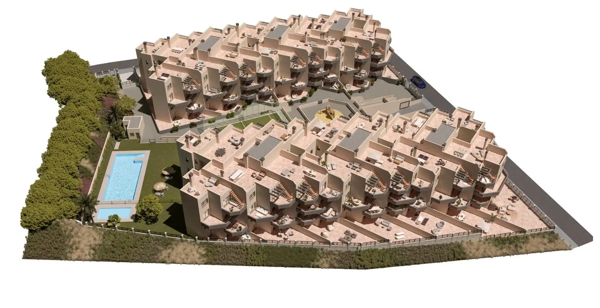 Exterior view of Ground floor for sale in Torrox  with Terrace, Storage room and Community pool