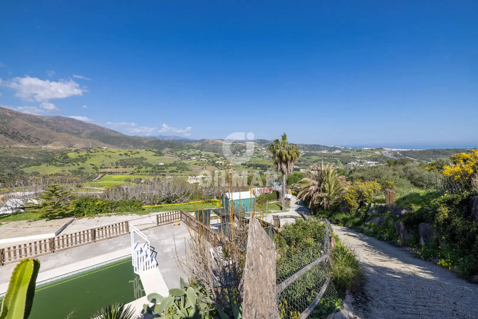 Vista exterior de Casa o chalet en venta en Estepona con Jardín privado y Piscina