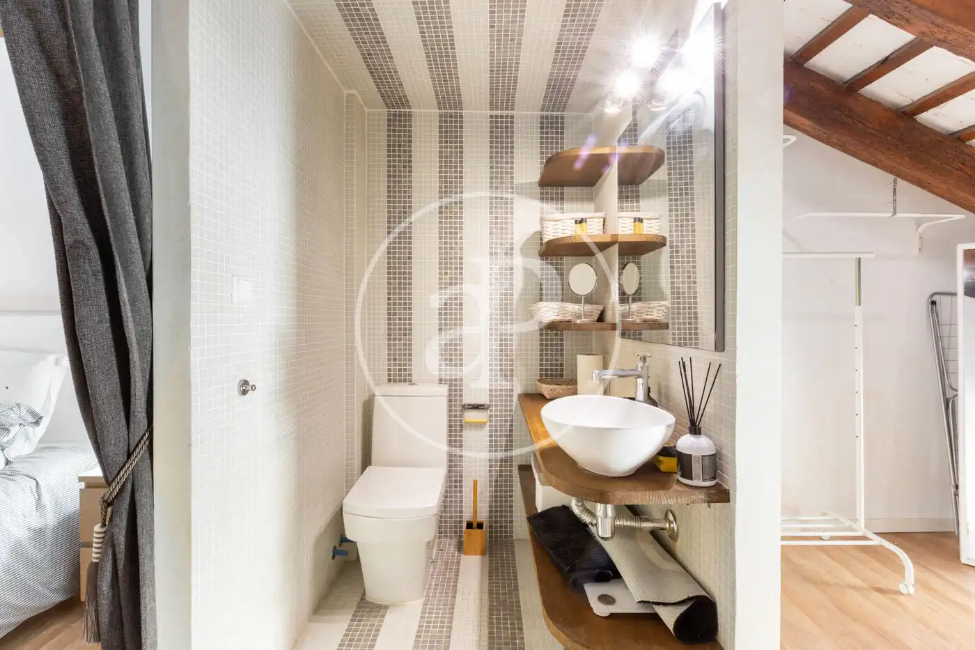 Badezimmer von Einfamilien-Reihenhaus zum Verkauf in Valencia mit Klimaanlage, Heizung und Terrasse