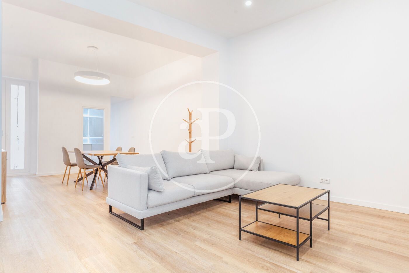 Living room of Flat to rent in  Valencia Capital  with Air Conditioner, Heating and Furnished