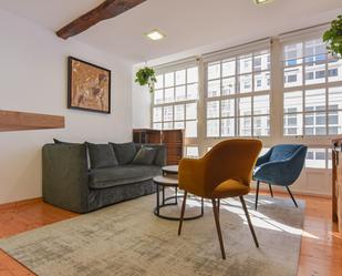 Sala d'estar de Estudi de lloguer en A Coruña Capital  amb Calefacció