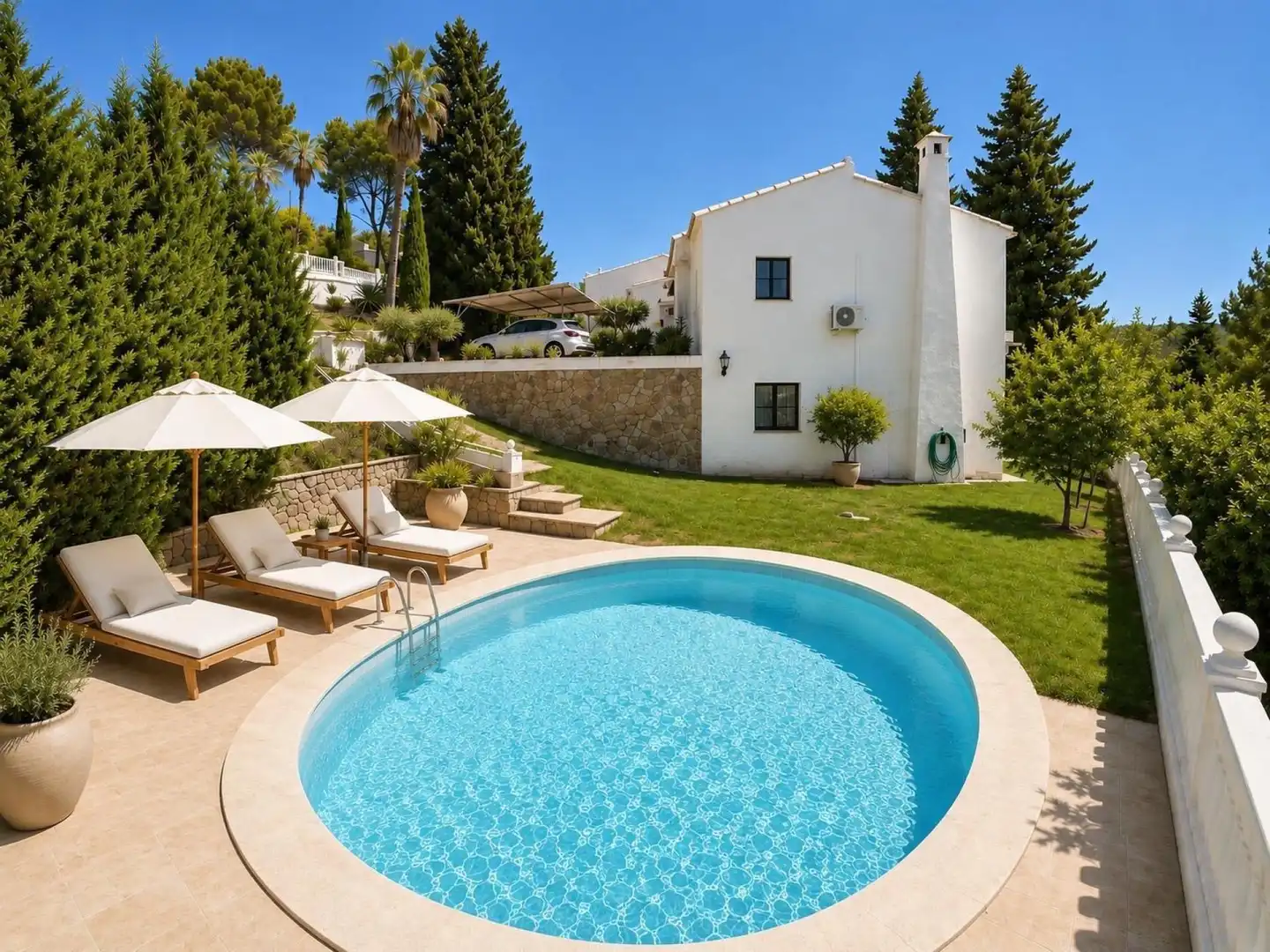 Piscina de Casa o chalet en venta en El Real de Gandia con Aire acondicionado, Terraza y Piscina