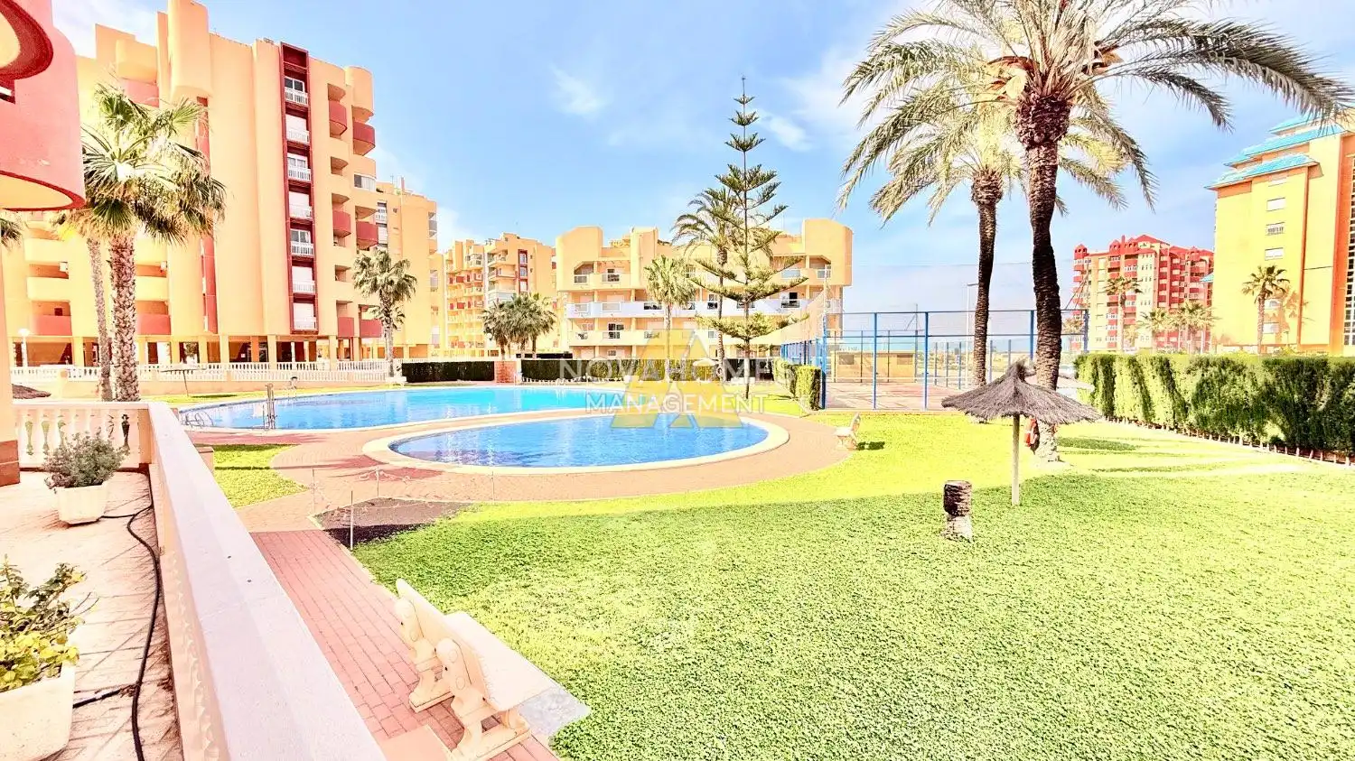 Swimming pool of Apartments for sale in La Manga del Mar Menor  with Air Conditioner, Heating and Terrace