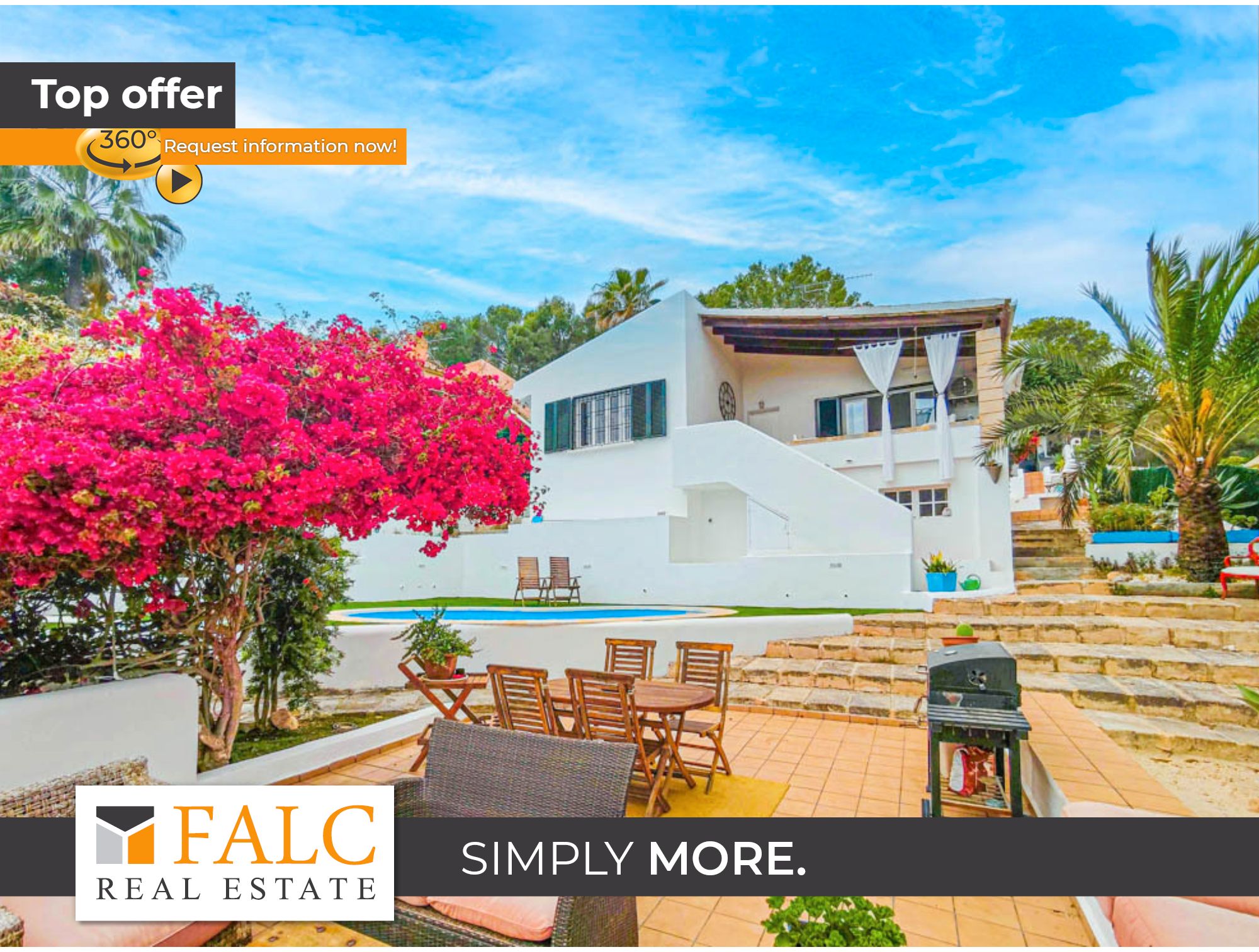 Vista exterior de Casa o chalet en venta en Calvià con Aire acondicionado, Jardín privado y Piscina